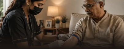 Blood sample collection at home